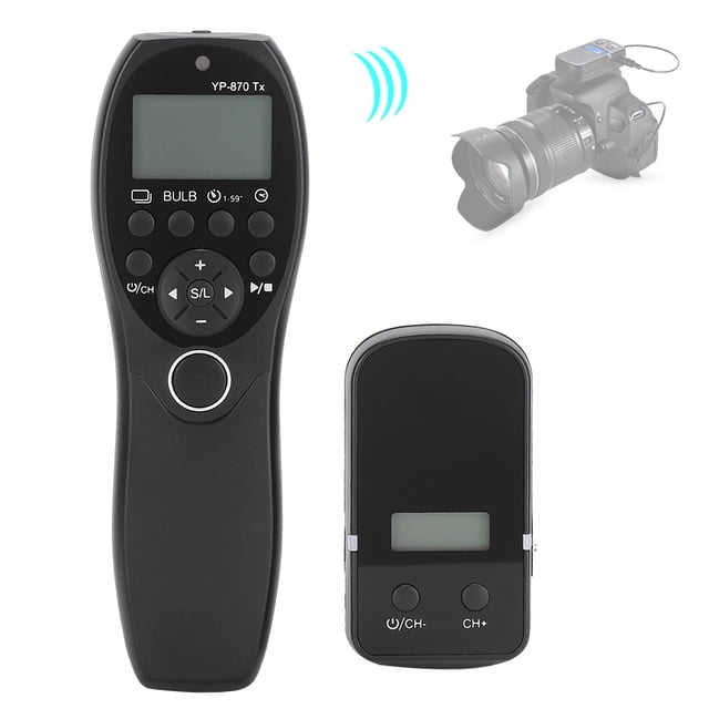 Timing Shutter Release Remote Control Yp-870 Shutter Release Remote Control YouPro YP-870/E2 Ⅱ Wireless Timing Shutter Release Remote Control LCD Display Screen For Camera