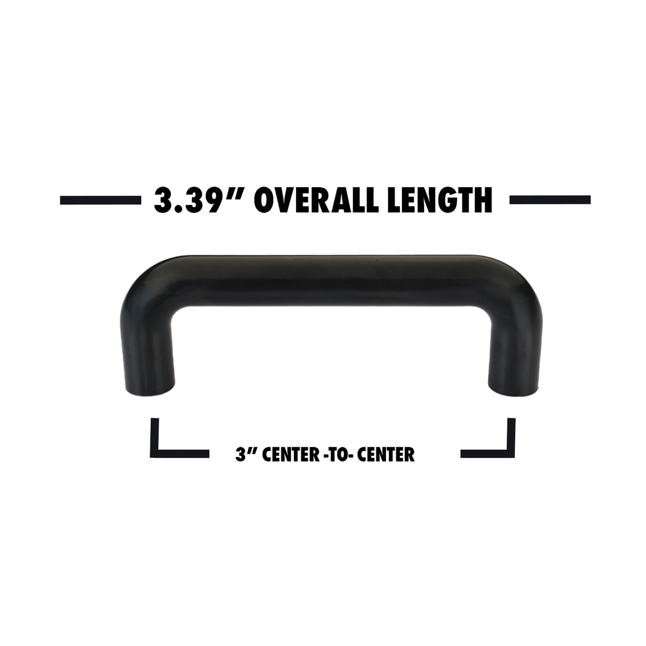 Würth Black Plastic Wire Pull 3", 10 pack