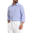 thumbnail image 4 of INSPIRE CHIC Men's Drawstring Waist Breathable Summer Linen Beach Pants 28 White, 4 of 5