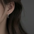 thumbnail image 5 of WILLBEST Aretes De Plata De Ley 925 Con Forma De Cuerda Para Mujer, Aretes Pequeños Con Forma De Oreja, Piercings Para Oreja, Aretes Pequeños, 5 of 5