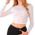 thumbnail image 1 of U-Wear Blouse à Manches Longues Dos Ouvert pour Femmes, Blanc, Large, 1 of 9