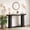 Black, variant on Fluted Console Table – 42.5" Narrow Entryway Sofa Table with Storage Shelf, Sturdy Wood-Look Finish, Space-Saving Design for Hallway, Living Room, Foyer