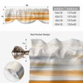 thumbnail image 6 of Orange Gray White Tie Up Valance Curtains for Windows, Kitchen Curtains Window Treatments, Farmhouse Abstract Ombre Texture Short Window Shades Valances for Bedroom Bathroom Cafe 42"x18", 6 of 8
