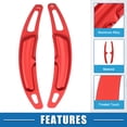 thumbnail image 4 of Unique Bargains Steering Wheel Shift Paddle Cover Shifter Extension for Porsche Cayenne 2010-2021 Aluminum Alloy (Set of 2) Red, 4 of 7