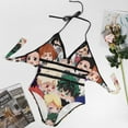 thumbnail image 4 of Anime Character My Hero Academia Women's Swimwear Strap One Piece Backless Tummy Control V Neck Swimsuit Summer Beach Vacation Bathing Suit, 4 of 7