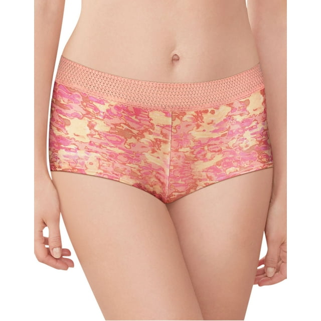 Maidenform Womens One Fab Fit Microfiber and Lace Boyshort - Best-Seller, 6