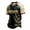 Black, variant on Mexico 2026 Soccer Cup Fan Jersey for Men, V-Neck Short Sleeve T-Shirt with Gold Calendar & Retro Totem Print, Breathable Casual Sports Tee Pullover Top, 1 PC Black L