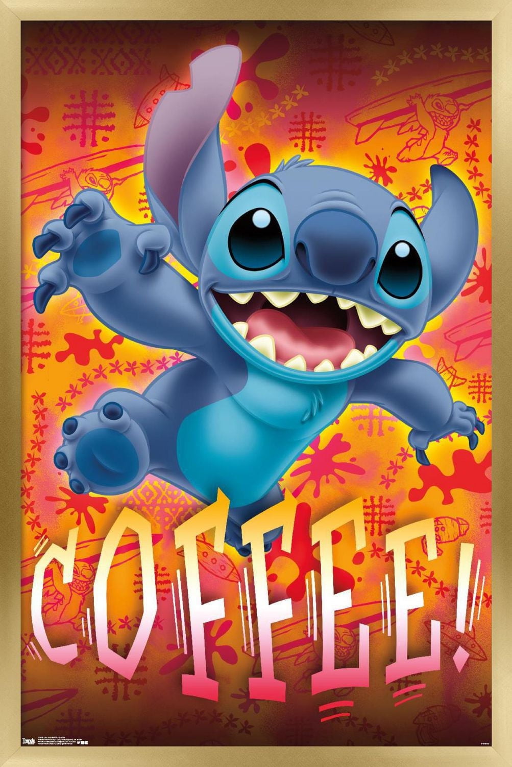 Disney Lilo and Stitch - Coffee Wall Poster, 22.375" x 34"