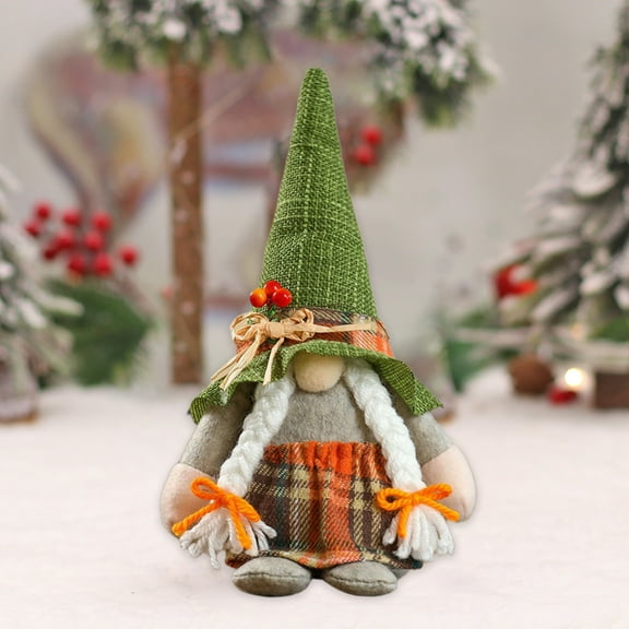 Fjnjuu Christmas Plush, Festival Faceless Old Man Figurine Ornament Rudolph Doll Christmas Decoration Small Gift