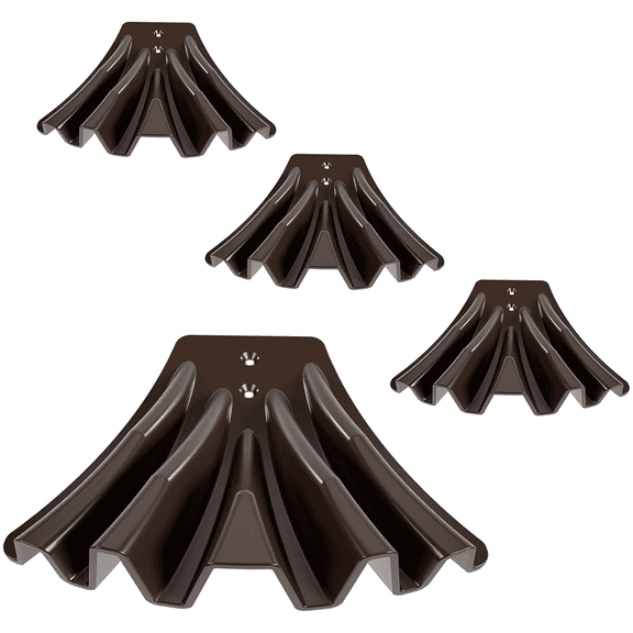 4PCS Gutter Downspout Diverter,Gutter Downspout Extensions for Rainwater Dispersal,Rain Gutter Disperser Brown,4 * Gutter Downspout Diverter,Brown