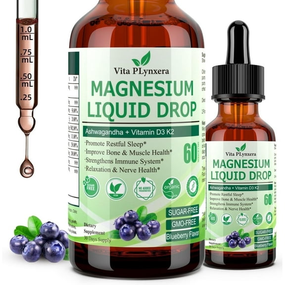 Cortisol Heath - Magnesium with Ashwagandha, L-Theanine, Lemon Balm, Valerian Root Extract and Vitamin D3 - Magnesium Supplement- Mix with Drinks for Calm, Adaptogenic, Cortisol Detox,Sleep