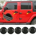 thumbnail image 4 of KAIHUIXING Carbon Fiber Trunk Car Door Handle Bowl Cover Trim Set + M Front Left Side Front Right Side Rear Left Side Rear Right Side Rear for Jeep for Wrangler 2007-2017 for Wrangler JK 2018, 4 of 7
