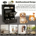 thumbnail image 4 of YYAo Pet Feeder Station with Stainless Steel Bowl-Coffee, 4 of 8