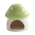 thumbnail image 3 of S SERENABLE Ceramic Hamster House Cute Outdoor Sturdy Habitat for Rats Gerbils Squirrels Green, 3 of 9