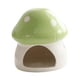 thumbnail image 3 of Casita de cerámica para hámster, escondite para cobayas, con forma de seta, para exteriores, creativa y resistente. Verde, 3 of 9