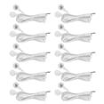 thumbnail image 4 of Cable conductor del electrodo, 10 piezas/bolsa Cables conductores del electrodo tipo botón de CC Cable conductor del electrodo Eleve su experiencia, 4 of 8