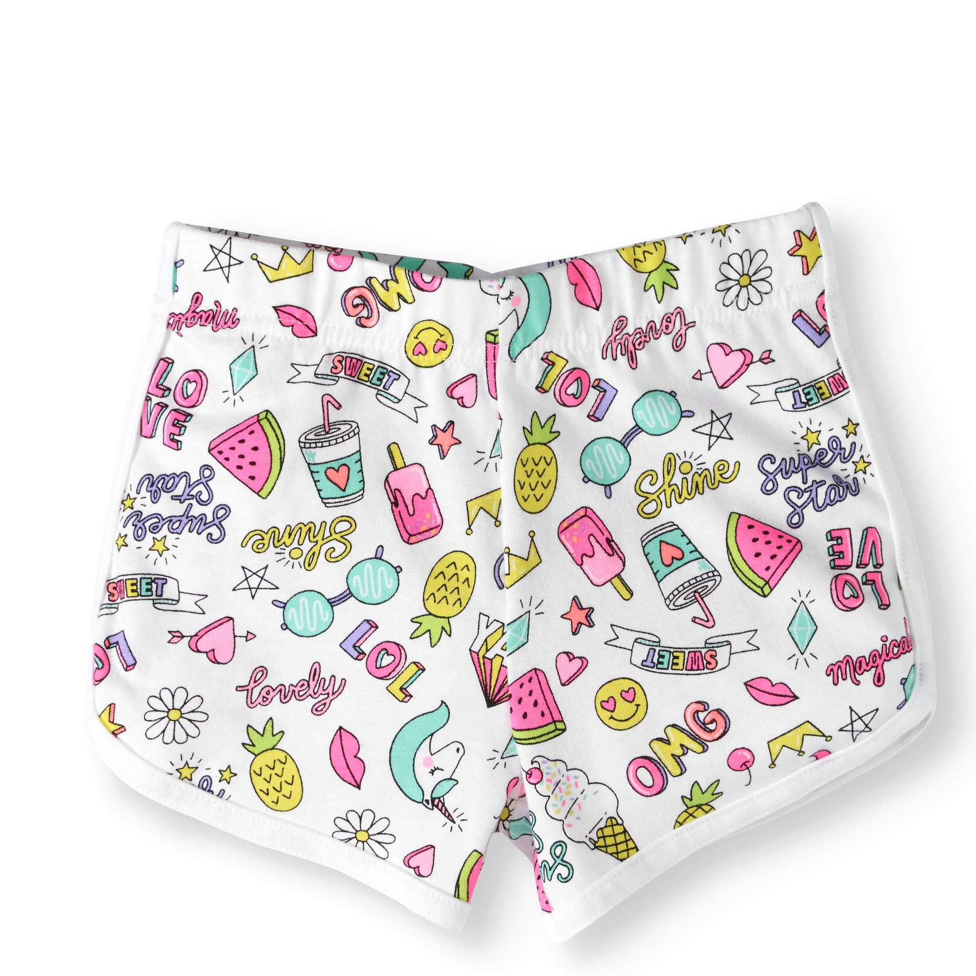 Toddler Girls' Printed Dolphin Shorts - Walmart.com