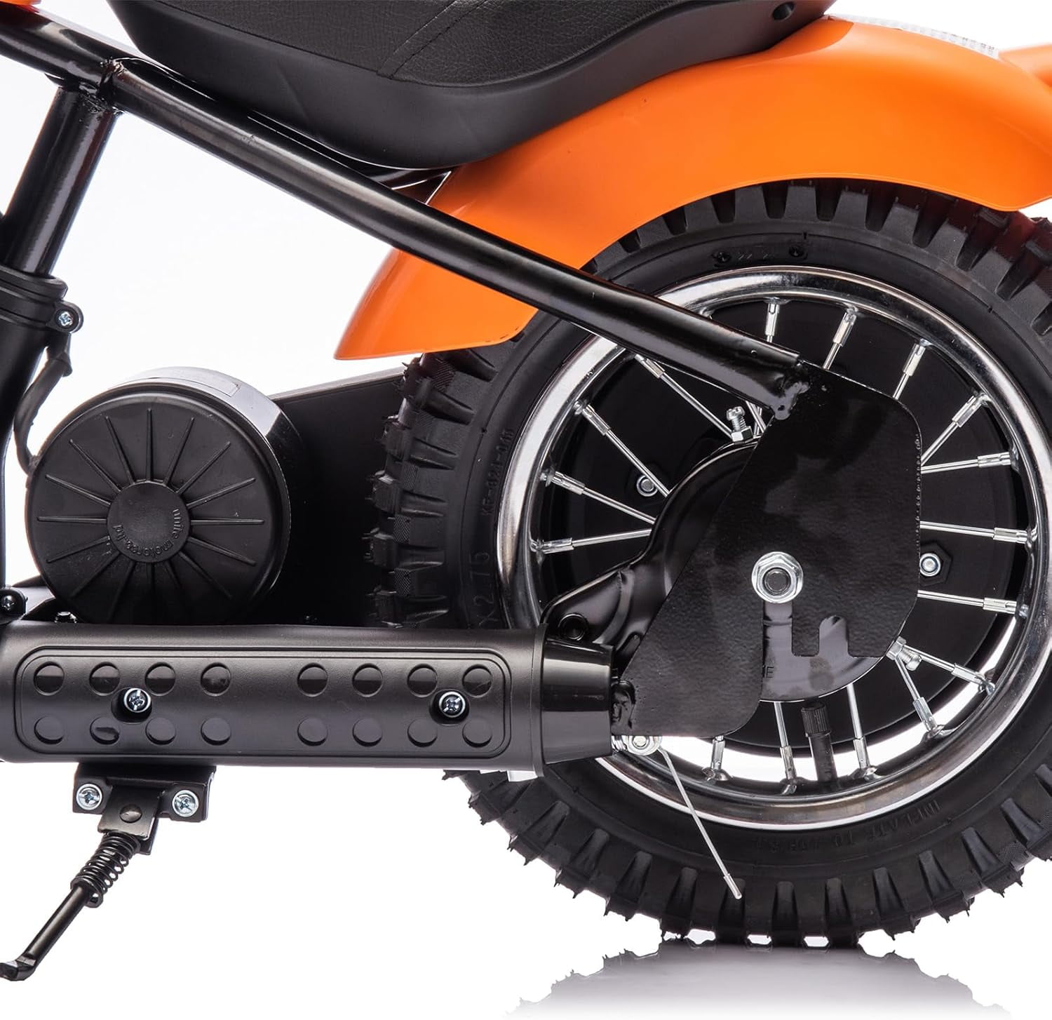 EastVita Electric Ride on Motorcycle for Kids, 24V 250W Kids Electric Dirt Bike, Two Speed 14MPH with Led Lights, Leather Seat, Rear Brake, Electric Motorbike Ride on Car