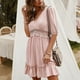 thumbnail image 1 of Vestido casual de verano Nikou con mangas cortas y escote en V, 1 of 6