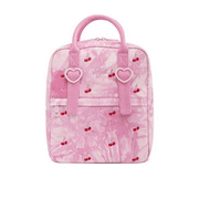 Loungefly Valfre Pink Dye Cherry Denim Double Strap Shoulder Bag
