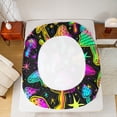 thumbnail image 5 of Homewish Abstract Ombre Mushroom Full Size Sheets 4-Piece for Boys Girls,Gradient Starry Sky Breathable Bed Sheets,Botanical Plants Lightweight Sheet Sets,Lightweight Room Decor, 5 of 7