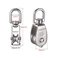 thumbnail image 2 of Complete Stainless Steel Pulley System, 4-Piece Kit For Heavy-Duty Applications, Industrial-Grade, Smooth Rotation Bearings, Corrosion Resistant, Guaranteed Satisfaction Policy, 2 of 8