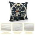 thumbnail image 4 of GOSMITH Nautical Decorative Throw Pillow Covers, Soft Lighthouse Rudder Pattern Square Cushion Case Set for Couch Sofa Bedroom Living Room, Sea Adventure Pillow Cases Pillowcases, 4 of 5