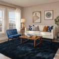 thumbnail image 1 of Alfombra LòutiRoot Home Fluffy Blue 120 x 180 cm para dormitorio, 1 of 7