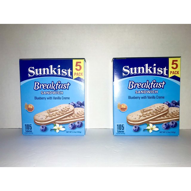 CGT Sunkist Breakfast Blueberry With Vanilla Creme Sandwich Nutritious
