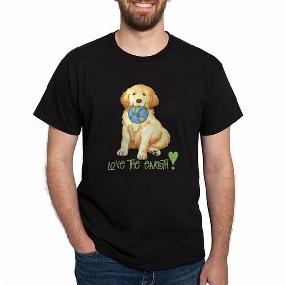 CafePress - Earth Day Golden Dark T Shirt - Men's Classic Cotton T-Shirts