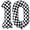 Checkered Number 10, variant on NCQ Checkered Number 2 Balloons 40 Inch Giant Race Car Checkered 2 Balloons for Racing Car Checkered Second Birthday Party Supplies