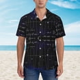thumbnail image 4 of Lsque Mathematica Science pattern Hawaiian Shirt for Men, Unisex Summer Beach Casual Short Sleeve Button Down Shirts-Medium, 4 of 9
