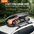 thumbnail image 2 of VEVOR Rooftop Cargo Carrier 11 Cubic Feet Luggage Storage Box ABS for SUVs Cars, 2 of 9