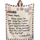 thumbnail image 1 of LHSHID Air Mail Blanket Flannel Throw Birthday Valentines Gifts Present from Daughter/Son Printed Snuggle Warm Soft Couch Sofa Living Room Decor 60x80in, 1 of 6