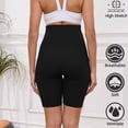 thumbnail image 5 of DDLUYY Women's Plus Size Butterluxe Tummy Control High Waist Yoga Shorts Workout Athletic Biker Shorts with Pockets 3-Pack, 5 of 6