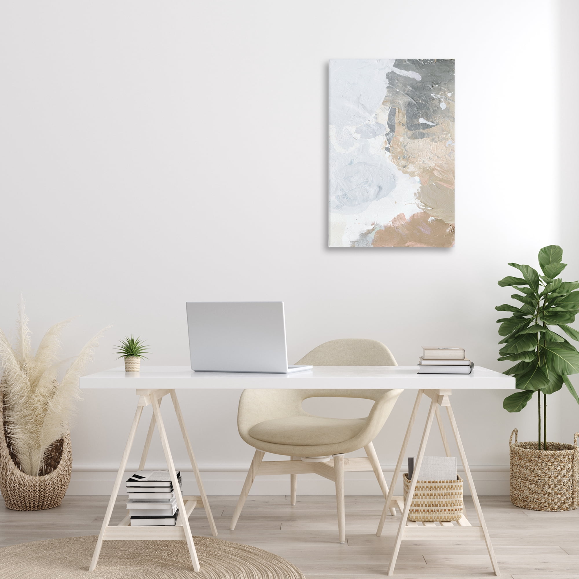 Stupell Industries Abstract Portrait Illusion Abstract Painting Gallery Wrapped Canvas Art Print Wall Art, 20 x 30