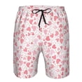 thumbnail image 4 of Kdxio Cute Hand Drawn Hearts Pattern Mens Casual Shorts - Drawstring Summer Beach Sports Shorts for Men, 4 of 9