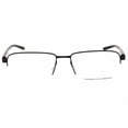 thumbnail image 2 of Porsche P8747 56A Men's Black Metal Rectangular Frame Eyeglasses, 2 of 2