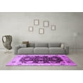 thumbnail image 3 of Ahgly Company Indoor Square Oriental Purple Industrial Area Rugs, 5' Square, 3 of 4