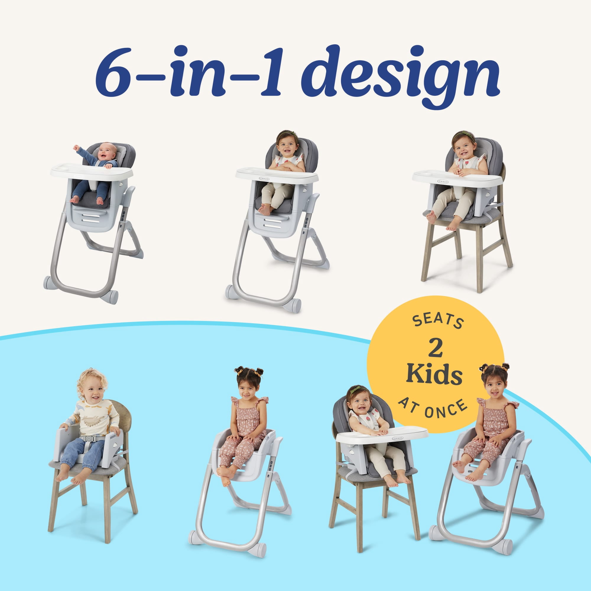 Graco DuoDiner DLX Highchair, Lilac Mod