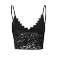 thumbnail image 7 of LEEYNEER Bras for Women  Women Vest Crop Wireless Bra Lingerie V-Neck Lace Underwear Camisole, 7 of 7