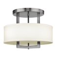 thumbnail image 1 of Hinkley 3200AN Hampton 15" Antique Nickel 3-LED Semi-Flush Ceiling Light, 1 of 2