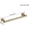 thumbnail image 3 of Toallero de baño de pared de acero inoxidable Sus 304 dorado cepillado de 40 cm hhny, 3 of 4