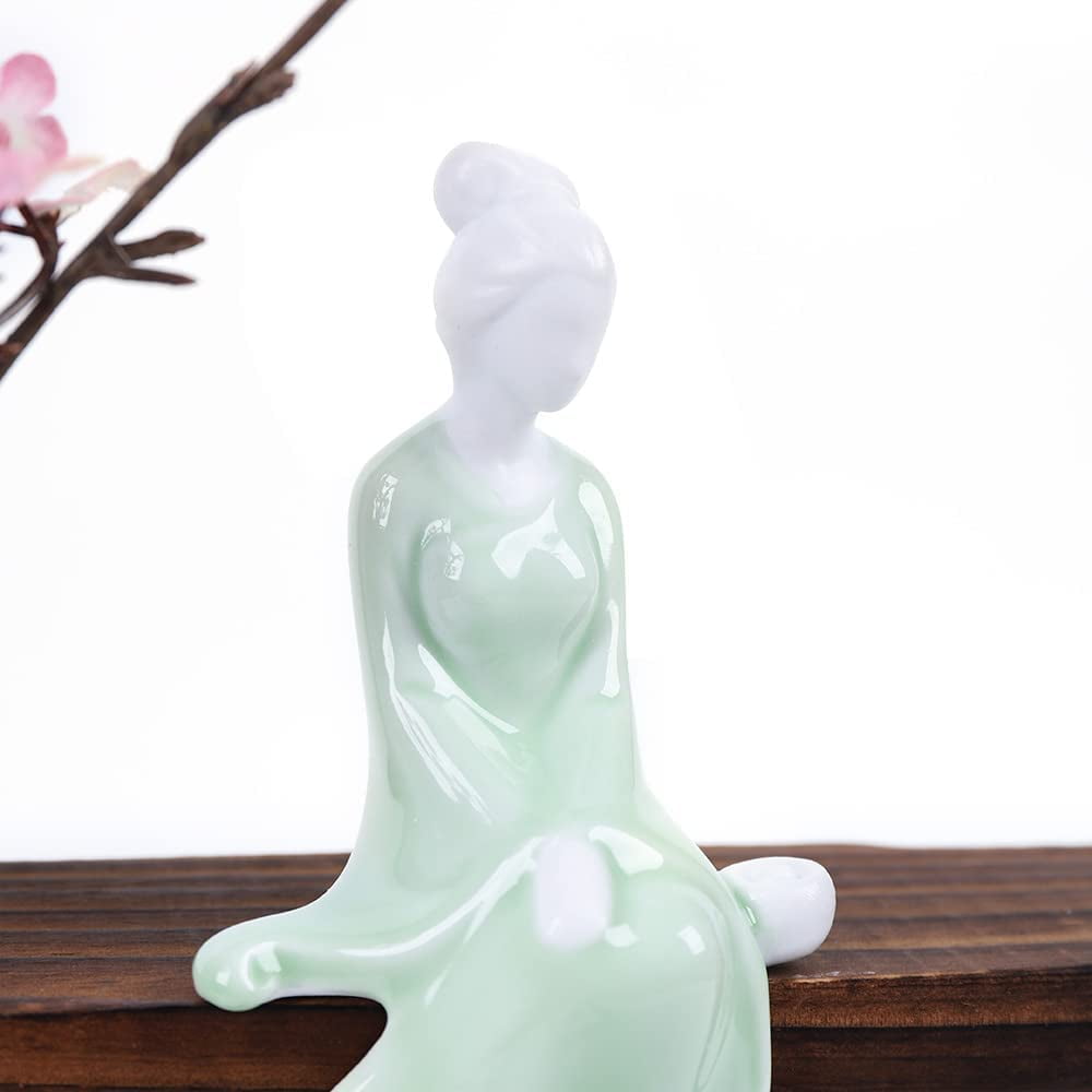 Desktop LED Backflow Incense Burner Backflow Incense Stick & Cone Burner Holder Ceramic Cone Incense Holder Ancient Style Backflow Incense Burner Ornament