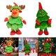 thumbnail image 1 of Muñeco de árbol de Navidad Eléctrico de 2 Uds, Figura Musical Adorable, Adorno de Juguete de Peluche Soledad Juguetes de peluche, 1 of 10