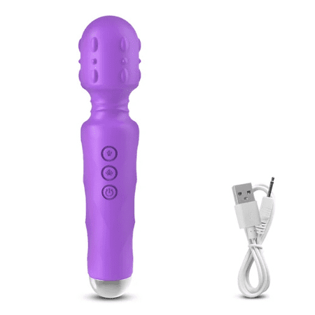 Rulwuck wireless handheld rechargeable mini full body massager - perfect for home massage of neck, back, shoulders, waist, feet - suitable for everyone,Purple,Mini