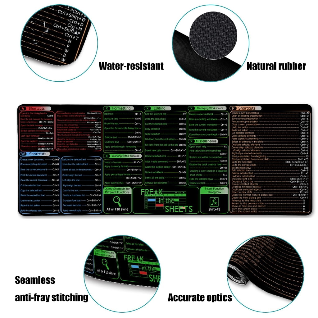 Desk Pad with Word Function Providing Spacious and Surfaces for Office and Gaming 400x900x3mm
