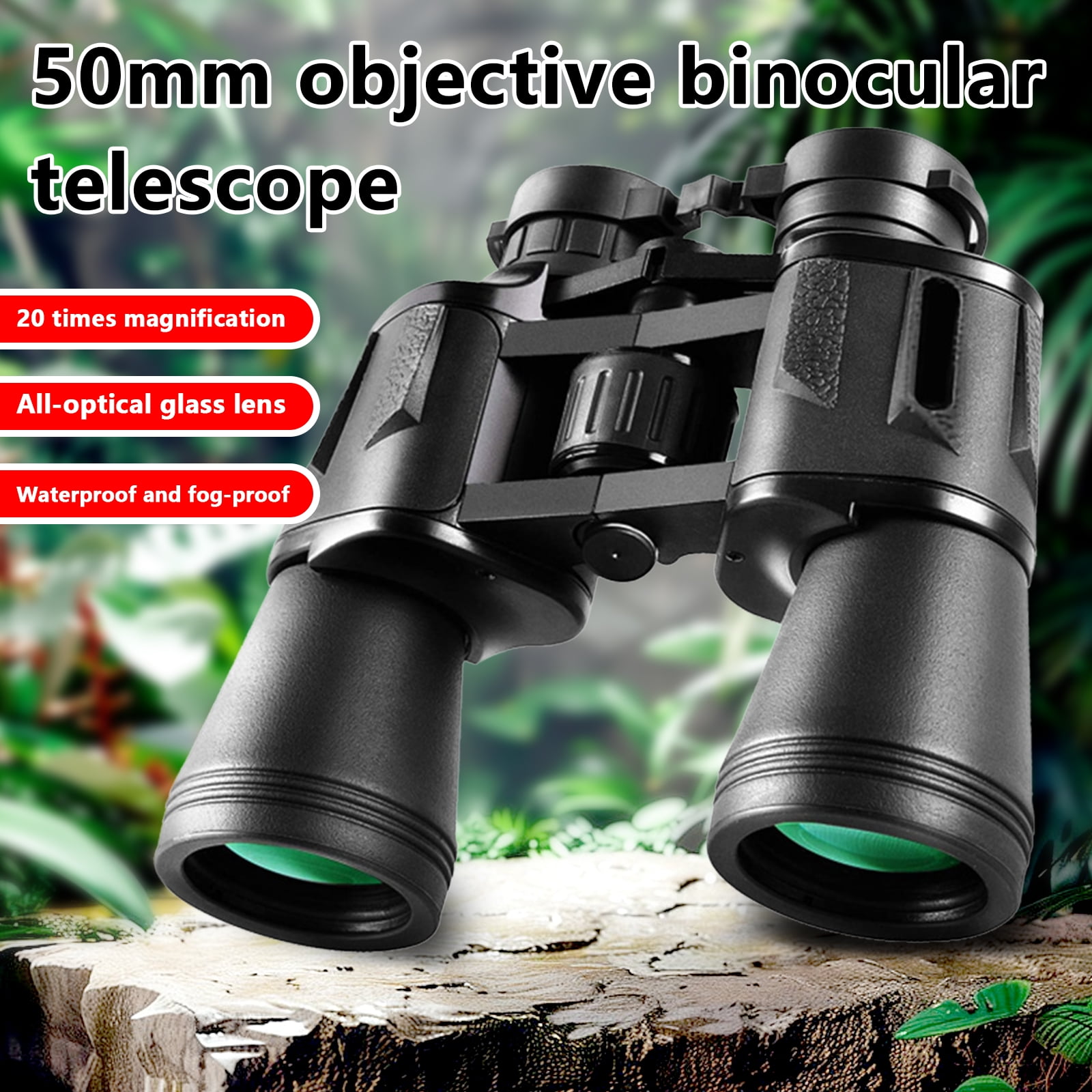 20x50 High Power Binoculars with Focus Adjustment &Lens Protection for Long-Distance Viewing,High-Definition,Waterproof Compact,Linked to Mobile Phones,Outdoor Travel,Christmas Birthday Gifts for Men