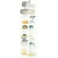 thumbnail image 2 of Elyse, DeNeige 13x32 White Modern Wood Framed Museum Art Print Titled - Watercolor Swatch Panel Neutral I, 2 of 4