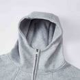 thumbnail image 4 of Mens Hoodie Sweatshirts Casual Loose Fit Hooded Sweatshirt Solid Color Pullover Tops, Size L, 4 of 8
